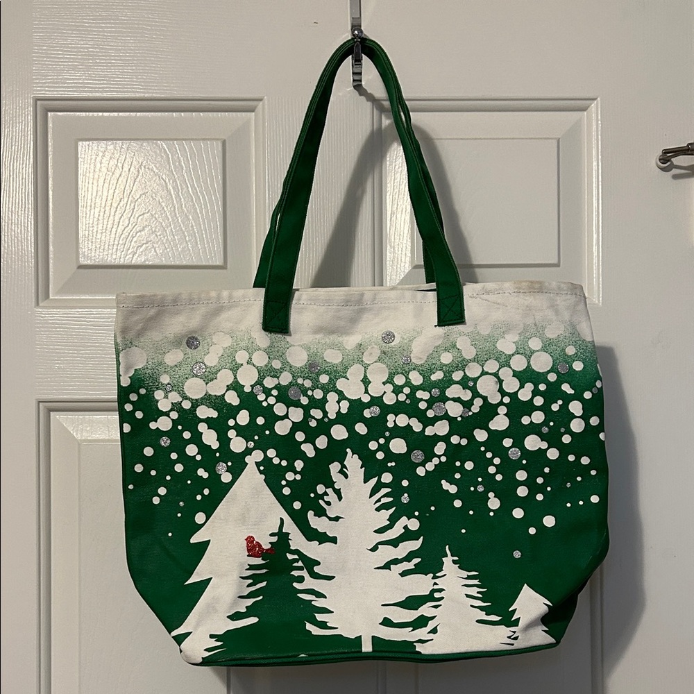 Barnes & Noble Christmas Canvas Tote Bag
